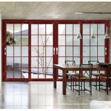 Wanjia 130 series showroom sliding door with double tempered glass